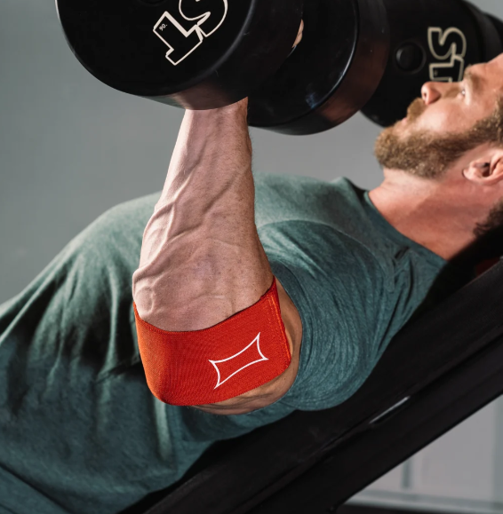 Mark Bell Sling Shot - Biggie Compression Cuff 2.0 - rot