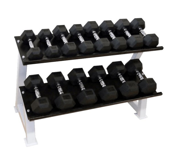 Power-Extreme Kompakthantelpaare - Hex-Hanteln - gummiert - 2,5 kg-Abstufung