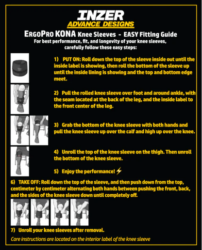 Inzer ErgoPro KONA Knee Sleeves